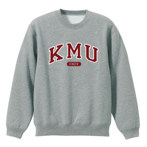 KMU經典款美式大學T_灰